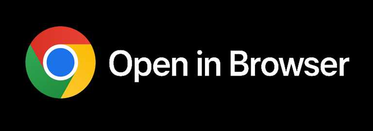 Open in browser button