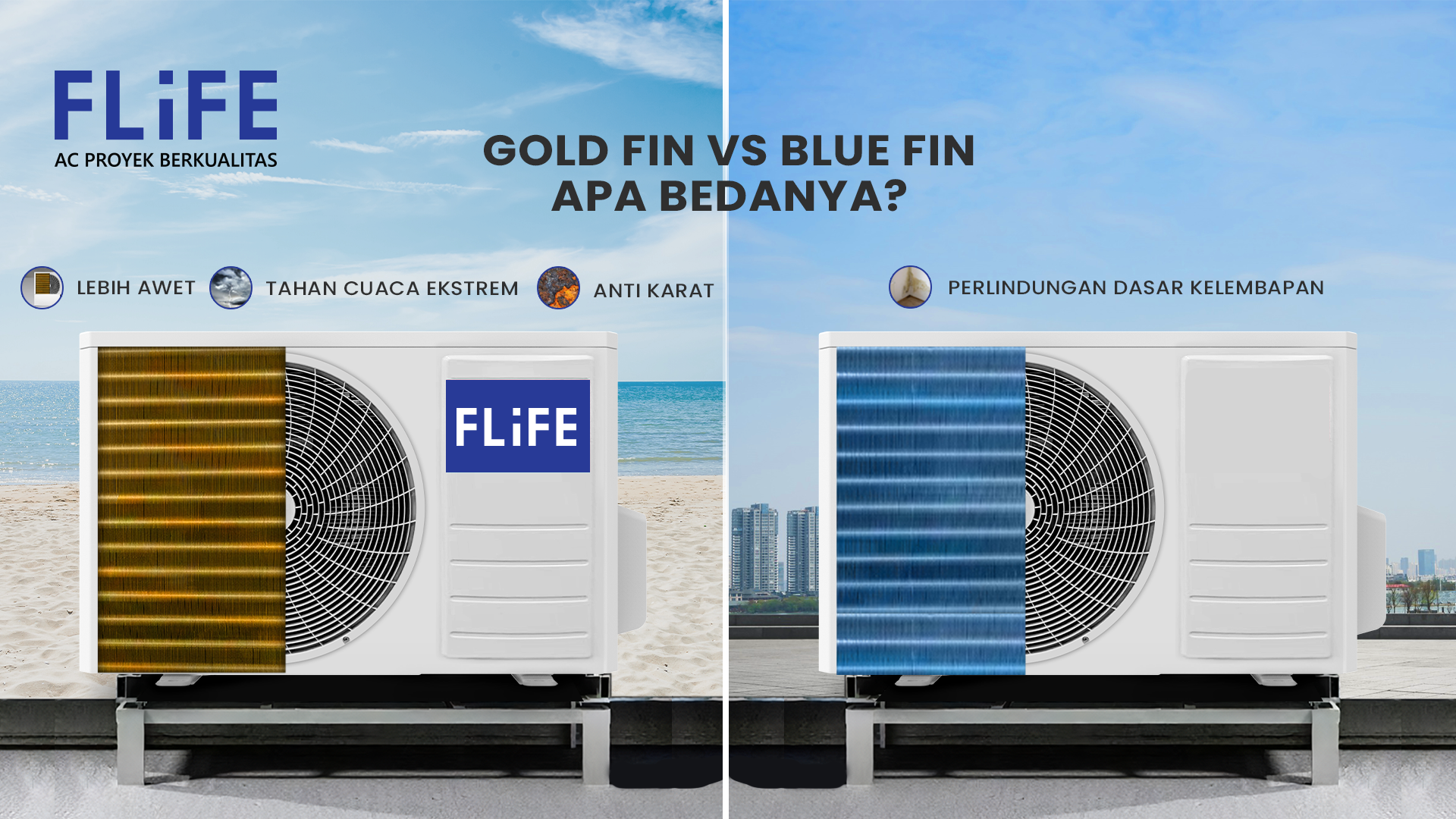 Perbedaan Gold Fin dan Blue Fin pada AC: Mana yang Lebih Baik?